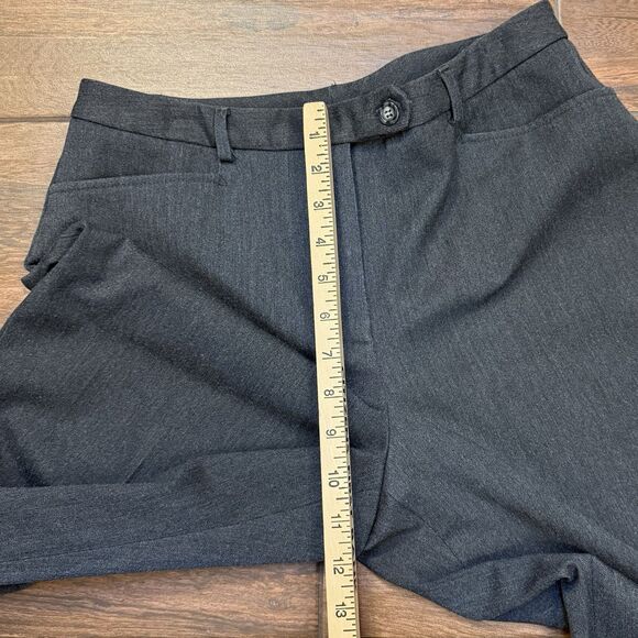 Talbots Womens Gray Dress Pants Flat Front Mid Rise Straight Leg Stretch 10P - Picture 3 of 9